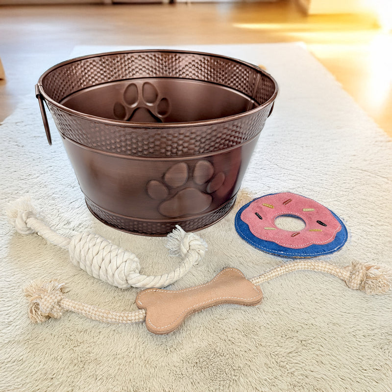 BREKX Premium Steel Dog Treat Container, Insulated Airtight Storage Bin