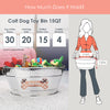 Dog Toy Bin Indestructible - Metallic "Dog Toys" Bone - Stainless Steel Medium | BREKX