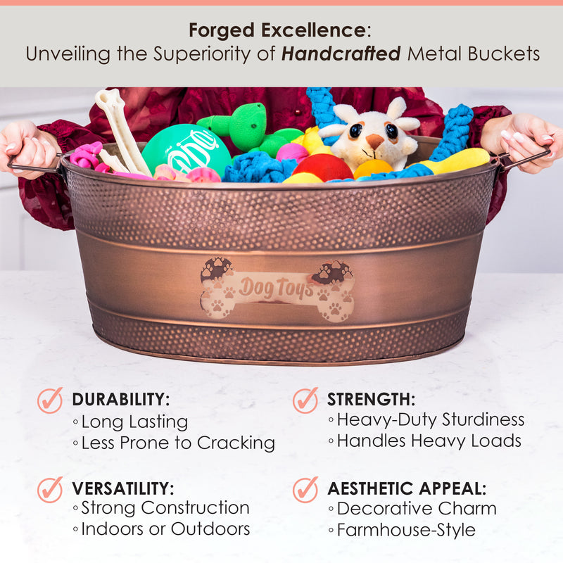 Brekx Dog Toy Box For Chewers Outdoor Toy Storage BREKX