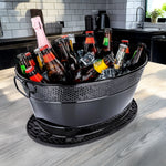 Colt Drink Bucket Hammered Black with Party Mat | BREKX
