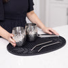 Use the rubber mat as a cocktail bar mat when making and mixing your favorite cocktails.  Or use as a dish drying mat in the kitchen for handwashed dishes.