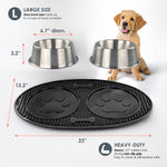 The Mealtime Upgrade Set - Premium Dog Bowls with No Slip Mat + Air Tight Treat Canister | BREKX