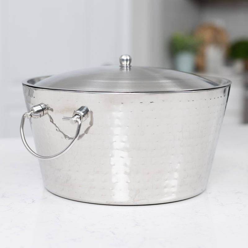 Anchored Ice Bucket with Lid Insulated Stainless Steel | BREKX
