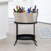 Aspen Beverage Tub with Stand in Stainless Steel 28-inch | BREKX