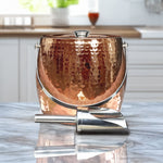 Iceberg Ice Bucket with Lid & Scoop Insulated Stainless Steel, Rose Copper | BREKX