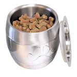 Dog Treat Canister with Airtight Lid Stainless Steel | BREKX