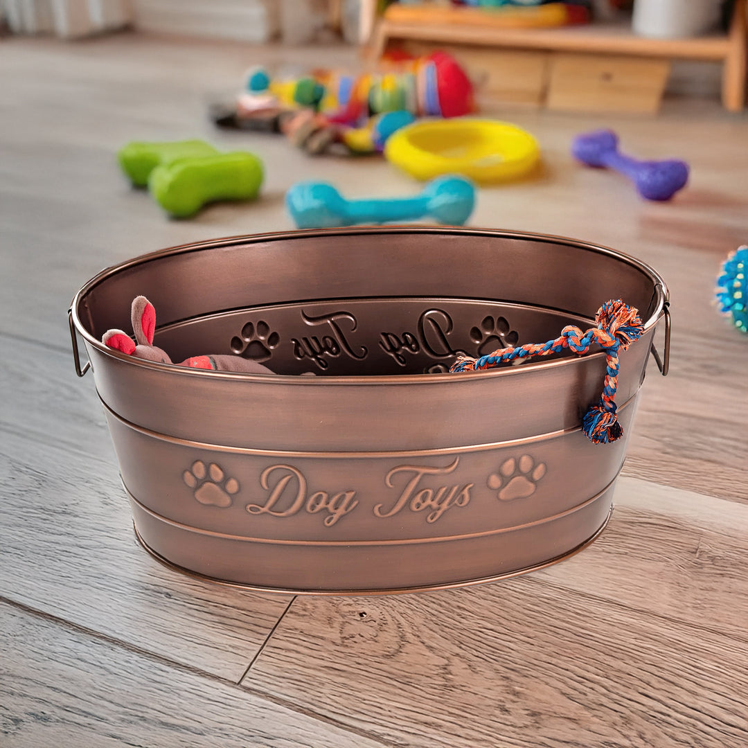 Metal Indestructible Dog Toy Bin, Dog Toy Containers Storage Metal Indestructible Dog Toy Bin, Dog Toy Containers Storage
