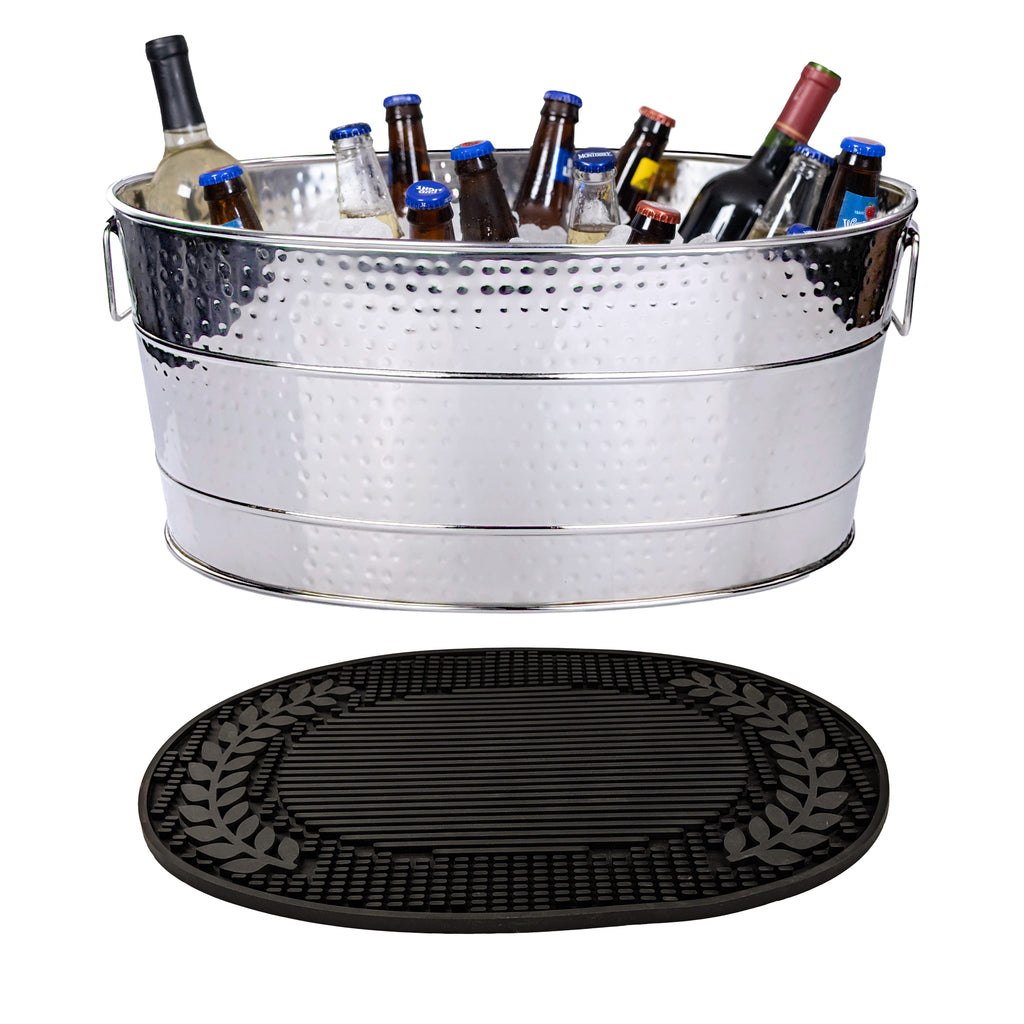 Beverage Tubs and Drink Buckets Stainless Steel Galvanized Metal - by ...
