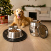 The Mealtime Upgrade Set - Premium Dog Bowls with No Slip Mat + Air Tight Treat Canister | BREKX