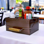 The Pub Condiment Napkin Caddy Metal Antique Copper | BREKX