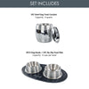 The Mealtime Upgrade Set - Premium Dog Bowls with No Slip Mat + Air Tight Treat Canister | BREKX