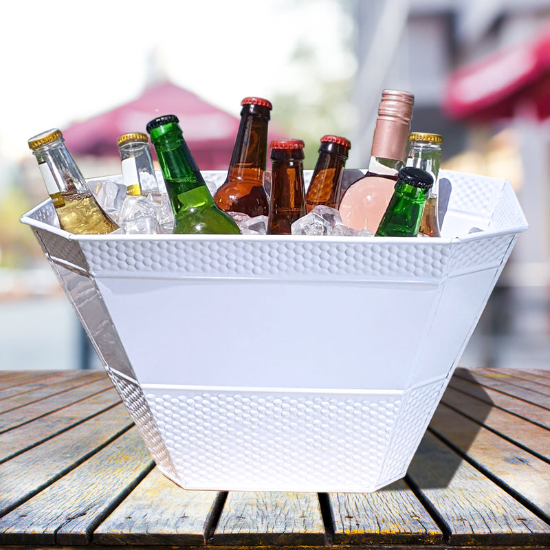 Crestfallen Beverage Bucket Hammered White | BREKX