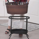 Aspen Beverage Tub with Stand Galvanized 28-inch | BREKX