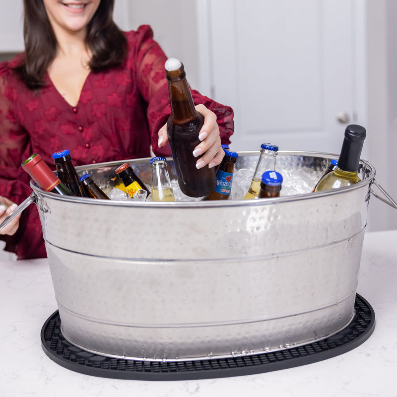 Drink Tub Mat Catches Splashes and Spills Perfect for Large Beverage Tubs and Party Tubs