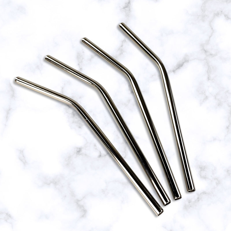 Rockwell Drinking Straws Stainless Steel - Set of 4 | BREKX